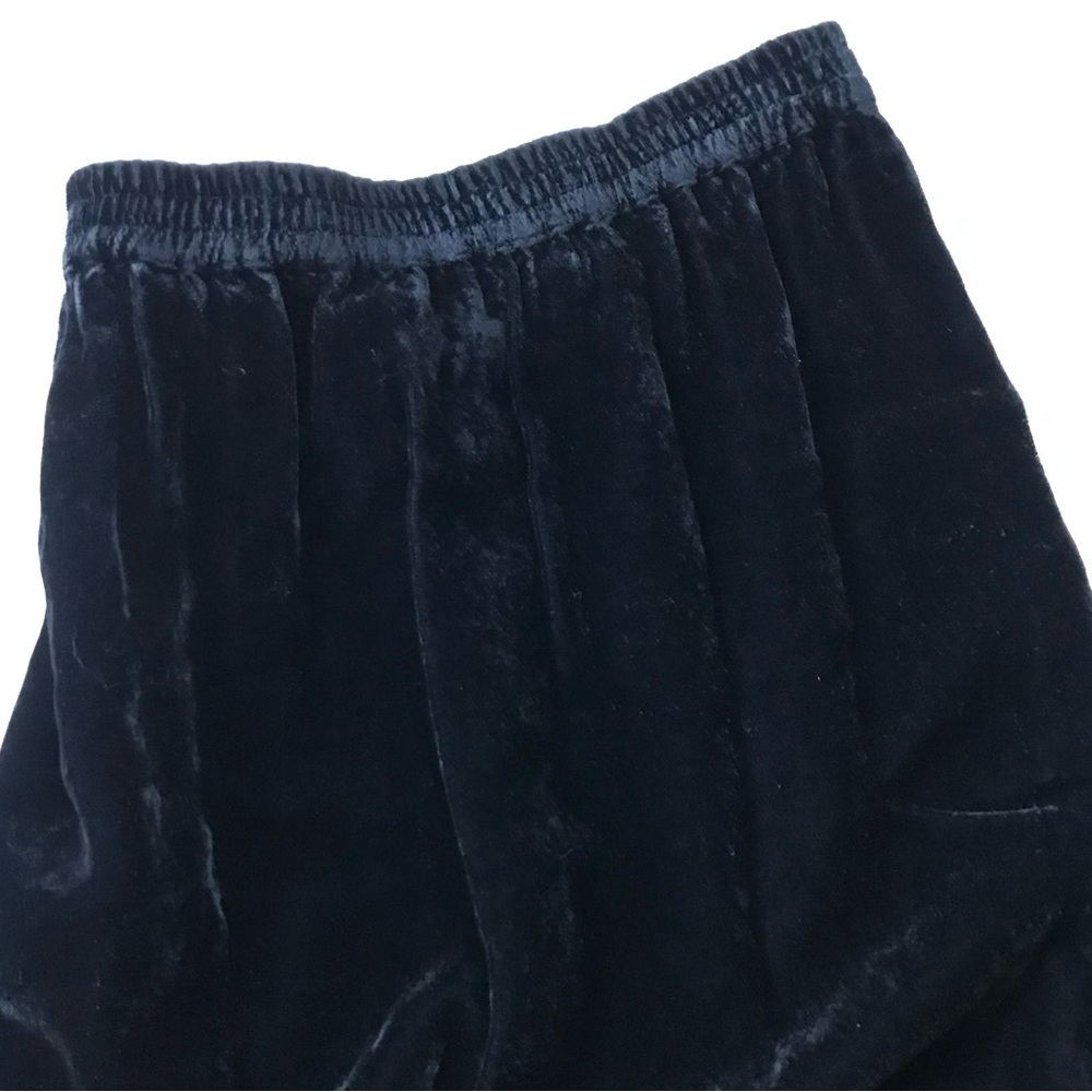 Vintage JOHN PAUL RICHARD Fairy Grunge Black Velvet Goth Whimsigoth Maxi Skirt S - Picture 5 of 12